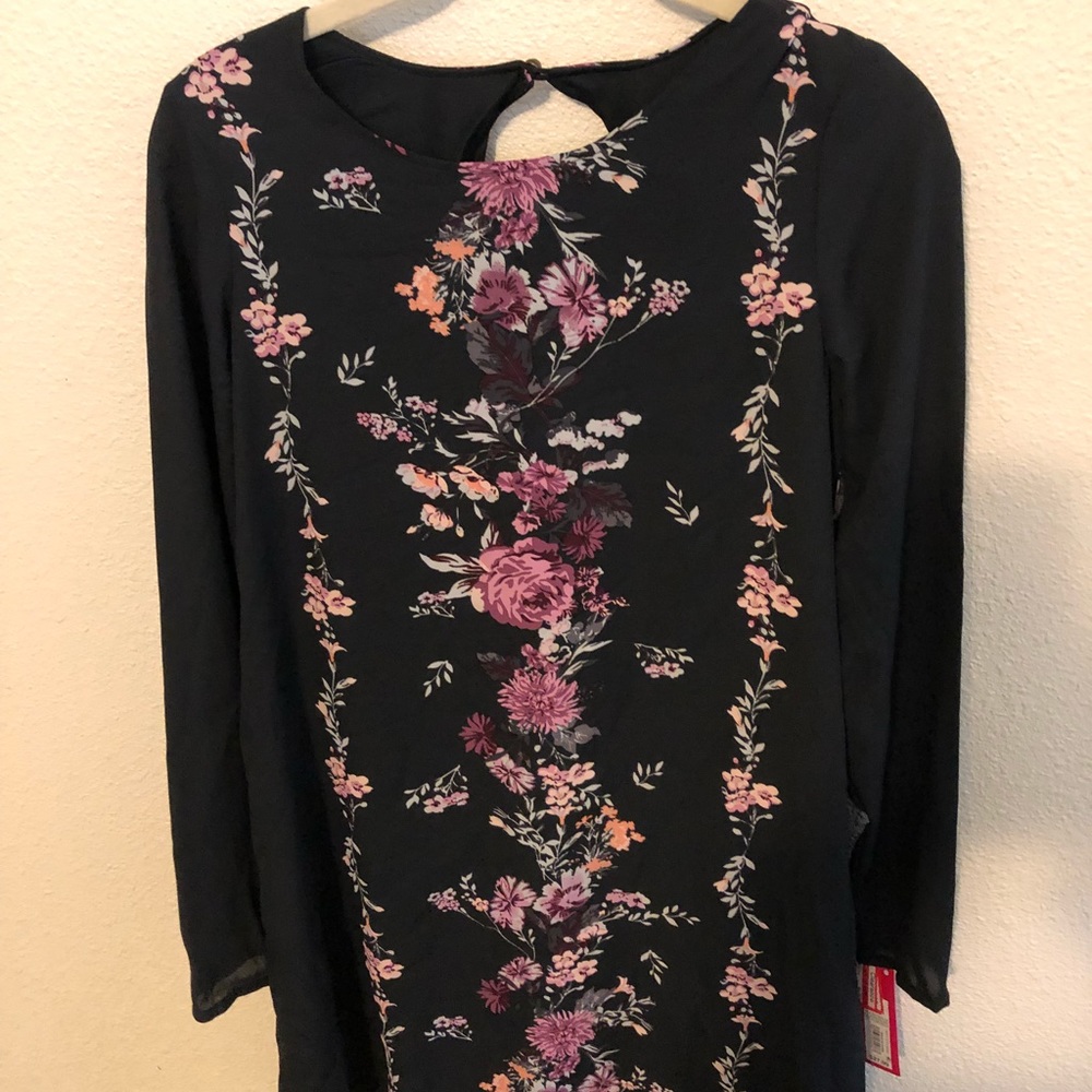Navy Flower Dress